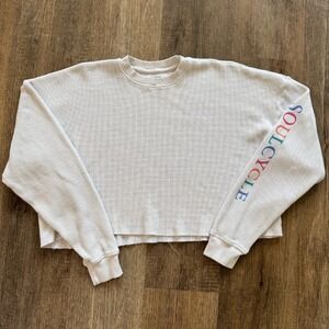 Pre-owned Women's Soul Cycle Julia Waffle Long Sleeve Shirt Medium Women's‎